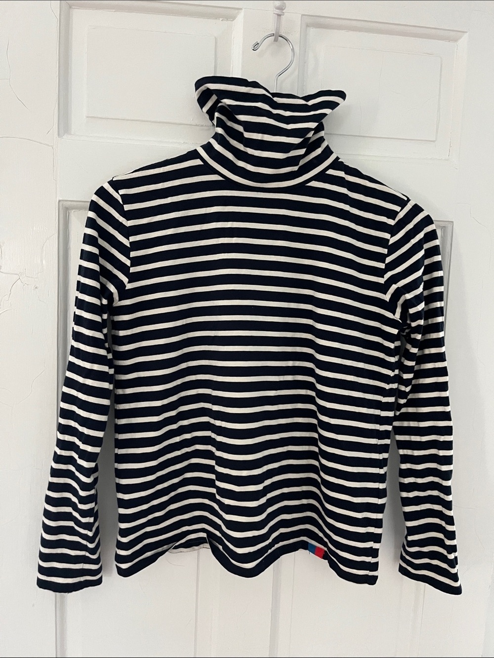 KULE Navy Striped Turtleneck 🐢